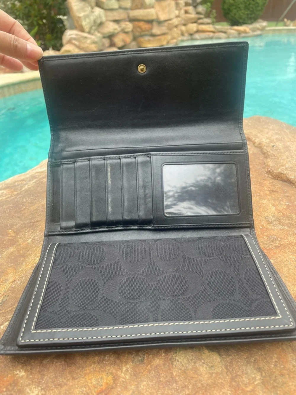 Coach Signature Slim Envelope Trifold Wallet (CSR)